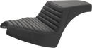 SADDLEMEN Step-Up Seat - Front Tuck-n'-Roll/Rear Smooth - Black - Chief I21-04-171
