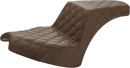 SADDLEMEN Step-Up Seat - Full Lattice Stitch - Brown - Chief I21-04-175BR