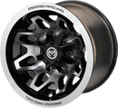 MOOSE OFFROAD Wheel - 416X - Front/Rear - Machined Black - 14x7 - 4/136 - 5+2 416147136GBMF55