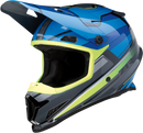 Z1R Rise Helmet MC Large 0110-7195 – Blue and Hi-Viz with Advanced Ventilation