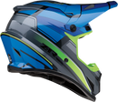 Z1R Rise Motorcycle Helmet - Blue/Hi-Viz, 2XL, Part Number 0110-7197