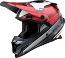 Z1R Rise Motorcycle Helmet - Model 0110-7211, Large, Red and Gray