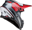 Z1R Rise Motorcycle Helmet - Model 0110-7211, Large, Red and Gray