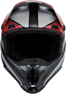 Z1R Rise Motorcycle Helmet - Red and Gray, Size 2XL, Model 0110-7213
