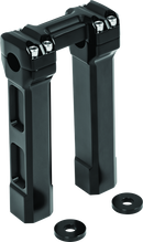 Kuryakyn 8 Inch Billet Handlebar Risers for Harley - Black