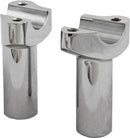 H Bar Risers 3.5" Straight Chrome