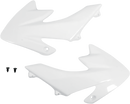 UFO Radiator Covers White HO03643-041 for Motorcycles by UFO
