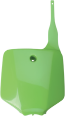 UFO Front Number Plate - KX Green by UFO, Part Number KA03732-026