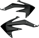 UFO Radiator Shrouds for Motorcycles - Black (Part Number: HO04600-001) by UFO