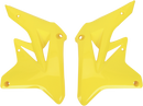 UFO Yellow Radiator Shrouds SU04901-102 for Motorcycle - Made in Italy