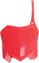 UFO Front Number Plate for '00-'09 OEM CR - Red, Part Number HO04639-070 by UFO