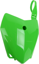 UFO Front Number Plate - KX Green by UFO, Part Number KA04718-026