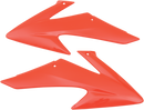 UFO Red Radiator Covers for Motorcycle - Part Number HO04650-070