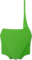 UFO Front Number Plate for Kawasaki KX - KX Green, Part Number KA04730-026 by UFO