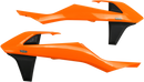 UFO Radiator Covers - Orange and Black for KTM KT04061-999 by UFO