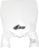UFO Stadium Number Plate - White - Yamaha YA04855-046