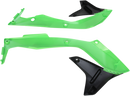 UFO Radiator Covers - Black/Green KA04736-999