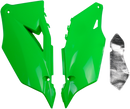 UFO Fluorescent Green Side Panels - Part KA04752AFLU for Motorcycles
