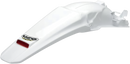 UFO Enduro Rear Fender - With LED Light - White HO03646-041