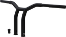 BURLY BRAND Dominator Handlebar - Raked - 10" - Matte Black B12-6051SB