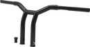 BURLY BRAND Dominator Handlebar - Raked - 10" - Black B12-6051B