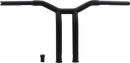 BURLY BRAND Dominator Handlebar - Raked - 12" - Matte Black B12-6052SB
