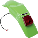 UFO Enduro Rear Fender - With Light - Green KA02789-026