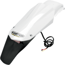 UFO Enduro Rear Fender - W/Light - White HU03314-041