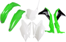 UFO Replacement Body Kit - OEM Green/White/Black - Kawasaki - KX '17 KAKIT224-999