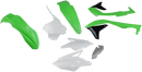 UFO Replacement Body Kit - OEM Green/White/Black - Kawasaki - KXF '18 KAKIT226-999