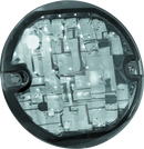 Kuryakyn LED Front Turn Signal Conversion Flat Style Insert with Amber Lens for Harley Davidson 2008-2009 Models