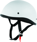 Bikers Choice Skid Lids Original Helmet White - XS, Low-Profile Contoured Design with D-Ring Retention