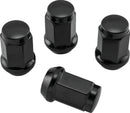 QuadBoss Lug Nuts 12x1.5 - 17mm Outer Diameter - Black - Set of 4