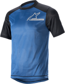ALPINESTARS Alps 4.0 V2 Short-Sleeve Jersey - Blue/Black/Light Gray - Small 1765922-7318-SM