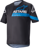 ALPINESTARS Racer V3 Short-Sleeve Jersey - Black/Bright Blue - XL 1762922-1078-XL