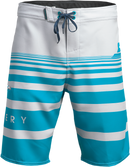 SLIPPERY Glide Board Shorts - Gray/Aqua, US 38, Part Number 3230-0246