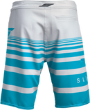 SLIPPERY Glide Board Shorts - Gray/Aqua US 44 - Part Number 3230-0249