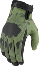 ICON Hooligan™ CE Gloves - Green Camo - Medium 3301-4403
