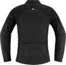 ICON Women's Hooligan CE Motorcycle Jacket - Black, Small, Model 2822-1477