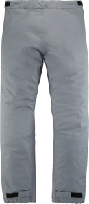 ICON PDX3 Overpant Gray Small - Waterproof Breathable Motorcycle Overpant with Impact Protection