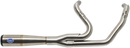 S&S CYCLE 2-into-1 Diamondback Exhaust System - Stainless Steel - Race Only 550-1000