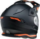 Z1R Range Helmet - Uptake Black/Orange Medium with Drop Down Sun Visor and Removable Lining