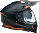 Z1R Range Helmet - Uptake Black/Orange XS - Versatile Motorcycle Helmet with Drop-Down Sun Visor and Removable Lining