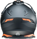Z1R Range Helmet - Uptake Black/Orange Medium with Drop Down Sun Visor and Removable Lining