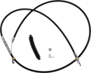 DRAG SPECIALTIES High-Efficiency Black Vinyl Clutch Cable - 74" 4322412HE