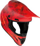 Z1R Rise Helmet Digi Camo Red Large - Dual Forehead, Chin & Rear Exhaust Vents for Enhanced Airflow