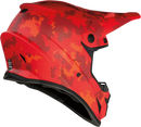Z1R Rise Helmet Digi Camo Red Large - Dual Forehead, Chin & Rear Exhaust Vents for Enhanced Airflow
