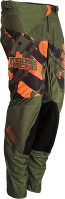 MOOSE OFFROAD Youth Agroid Pants - Olive/Orange - US 28 2903-2182