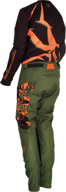 MOOSE OFFROAD Youth Agroid Pants - Olive/Orange - US 28 2903-2182