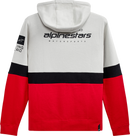 ALPINESTARS Position Zip Hoodie - Silver/Black/Red - 2XL 12125302210962X